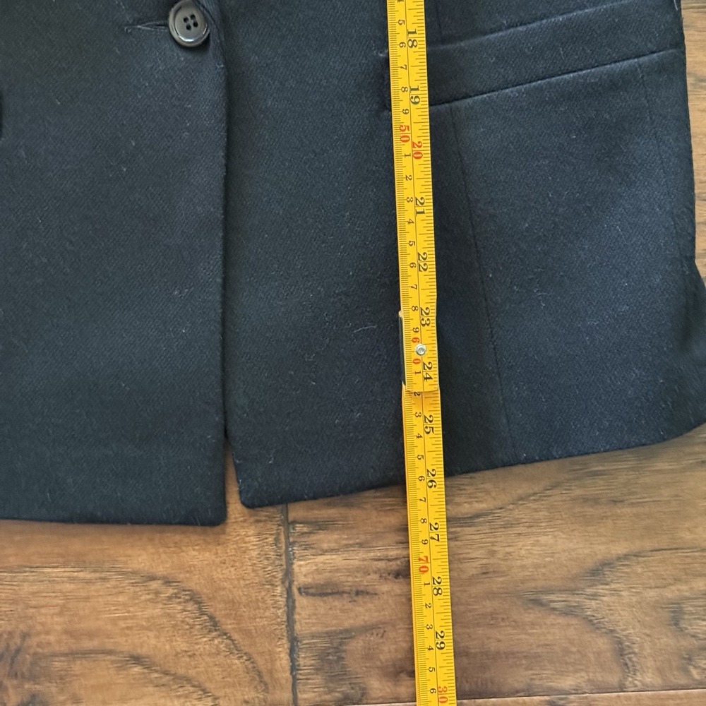 Dumas Blazer Pure Wool Tailored Jacket Quiet Luxury Office Siren Black Vintage S - Picture 9 of 14